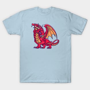 Angry Dragon Cartoon T-Shirt